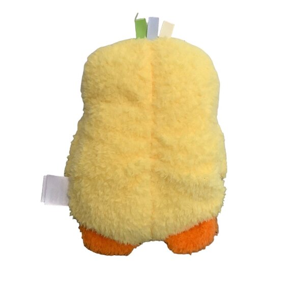 Magic Years Plush Yellow Duck Stuffed Animal Toy With Flower Glitter Details 8” - Picture 6 of 7